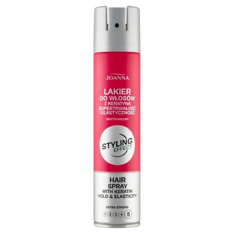 Joanna Styling Effect lakier do włosów z keratyną ekstramocny 250ml