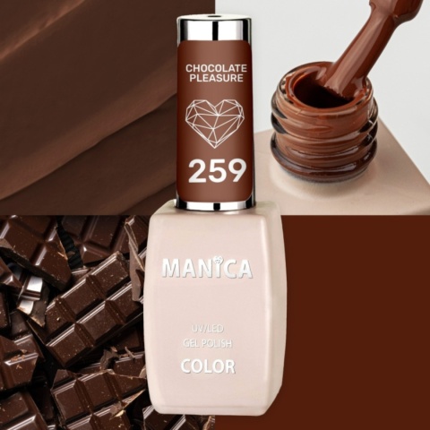 Manica Lakier hybrydowy LED/UV 10ml - Chocolate Pleasure - 259