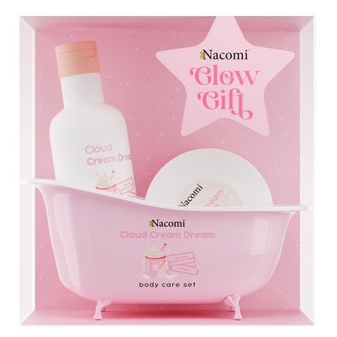 Nacomi Cloud Cream Dream zestaw żel pod prysznic 300ml + kremowe masło do ciała 100ml