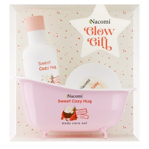 Nacomi Sweet Cozy Hug zestaw żel pod prysznic 300ml + kremowe masło do ciała 100ml