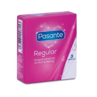 Pasante Regular lubrykowane prezerwatywy o anatomicznym kształcie 3szt