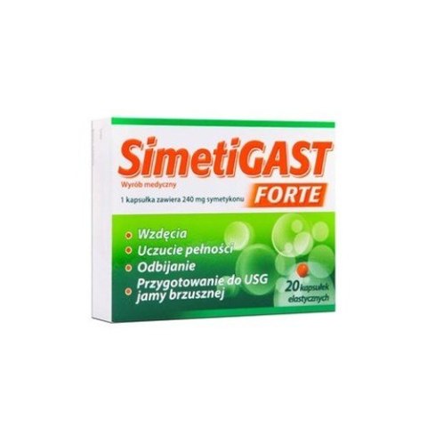 Simetigast Forte wyrób medyczny 20 kapsułek