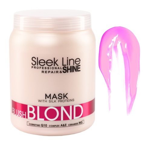 Stapiz Sleek Line Blush Blond Maska do Włosów Blond z Jedwabiem 1L