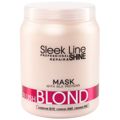 Stapiz Sleek Line Blush Blond Maska do Włosów Blond z Jedwabiem 1L