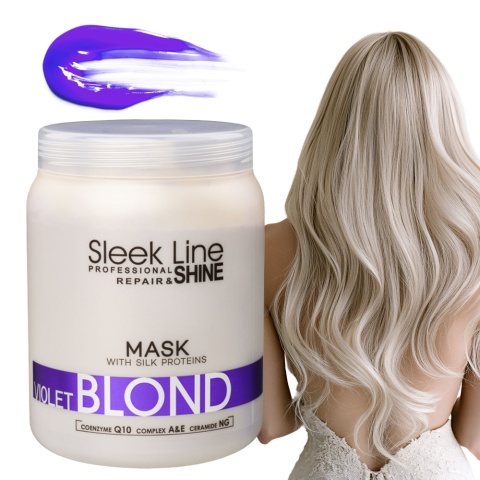 Stapiz Sleek Line Violet Blond Maska Neutralizująca do Włosów Blond 1000ml