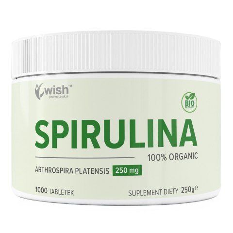 WISH Pharmaceutical Spirulina 250mg suplement diety 1000 tabletek