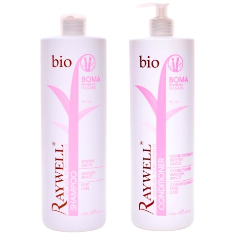 Zestaw Raywell Bio Boma Szampon i Odżywka Wygładzająca 2x1000ml