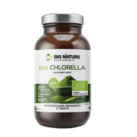 Big Nature Bio Chlorella suplement diety 200 tabletek