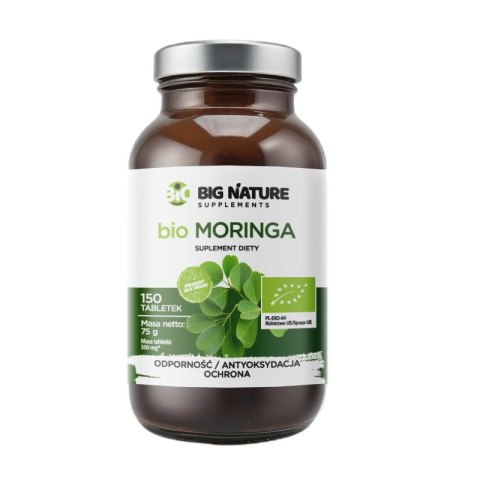 Big Nature Bio Moringa suplement diety 150 tabletek