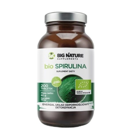 Big Nature Bio Spirulina suplement diety 200 tabletek