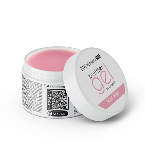 Excellent PRO Builder Gel Economic żel budujący Milk Pink 15g