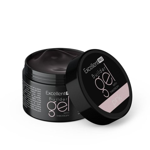 Excellent PRO Builder Gel With Thixotropy żel budujący Pink Clear 50g