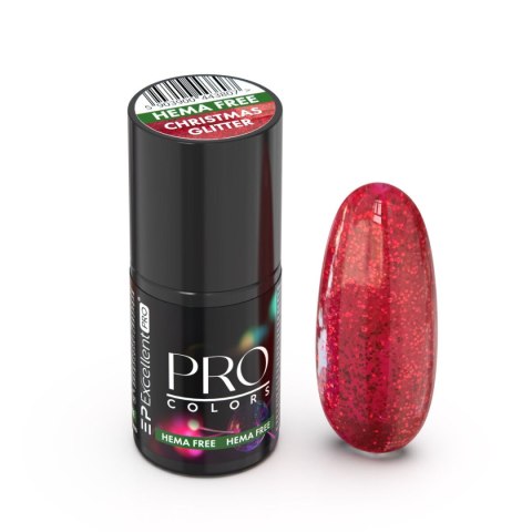 Excellent PRO Pro Colors Hema Free lakier hybrydowy 20 Christmas Glitter 7g
