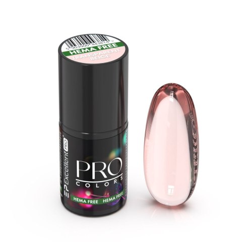 Excellent PRO Pro Colors Hema Free lakier hybrydowy 3 Transparent Beige 7g
