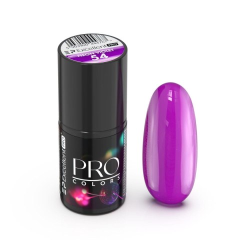 Excellent PRO Pro Colors lakier hybrydowy 54 Neon Violet 7g