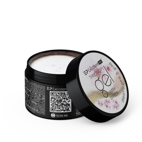 Excellent PRO Thixotropy Gel With Effect żel budujący Dreamy Pink&Gold 50g