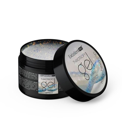 Excellent PRO Thixotropy Gel With Effect żel budujący Milky Hexagon 15g