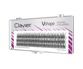Clavier Vshape Fishtail Eyelashes kępki rzęs 12mm