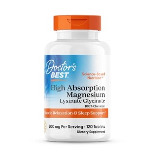 Doctor's Best High Absorption Magnesium 100mg suplement diety 240 tabletek