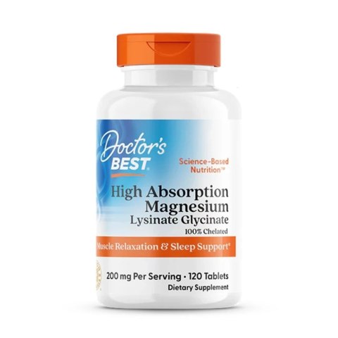 Doctor's Best High Absorption Magnesium 100mg suplement diety 240 tabletek