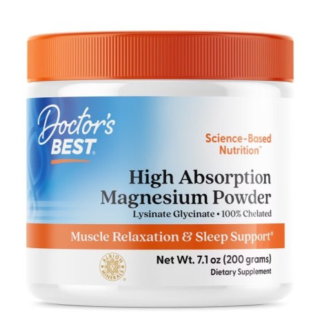 Doctor's Best High Absorption Magnesium Powder suplement diety w proszku 200g