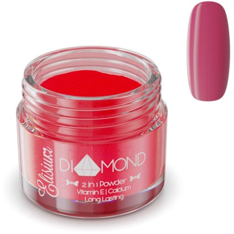 Elisium Diamond 2in1 Powder proszek do manicure tytanowego DR206 Ruby Red 23g