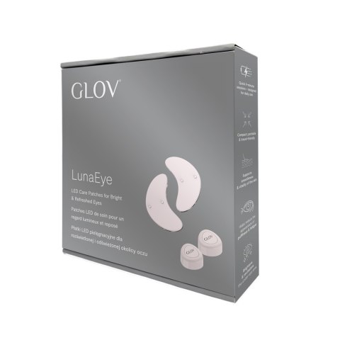 Glov LunaEye płatki LED pielęgnacyjne dla rozświetlonej i odświeżonej okolicy oczu