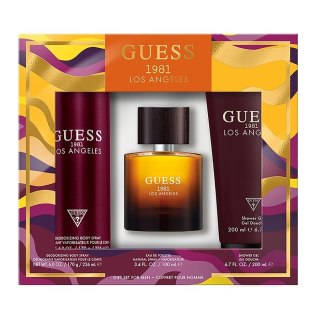 Guess 1981 Los Angeles For Men zestaw woda toaletowa spray 100ml + żel pod prysznic 200ml + dezodorant spray 226ml