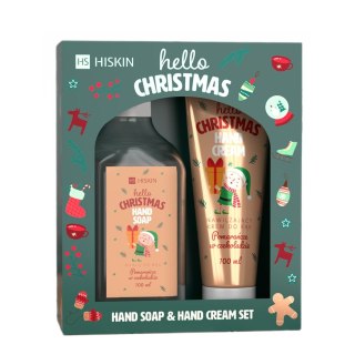 HiSkin Hello Christmas Słodka Czekolada zestaw krem do rąk 60ml + mydło do rąk 200ml