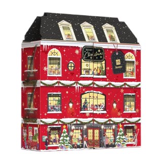 HiSkin Kamienica Kalendarz Adwentowy świeczki tealight 11x15ml + świeczki sojowe w słoiczkach 11x30ml + dyfuzor zapachowy 80ml + zapałk