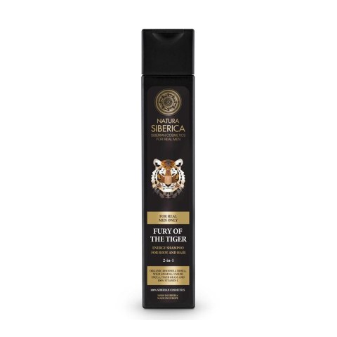 Natura Siberica Men Fury Of The Tiger energetyzujący szampon do ciała i włosów dla mężczyzn 250ml