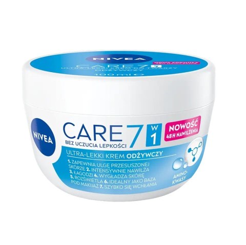 Nivea Care 7w1 odżywczy ultra-lekki krem do twarzy 100ml