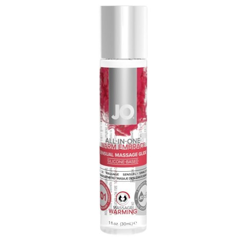 System JO All-In-One Sensual Massage Glide silikonowy lubrykant do masażu Warm Embrace 30ml