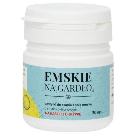 Ziołolek Emskie na gardło o smaku cytrynowym 30 pastylek