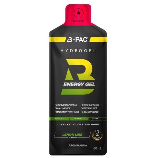 AronPharma B-PAC Energy Gel + Caffeine żel energetyczny z kofeiną Lemon Lime 60ml