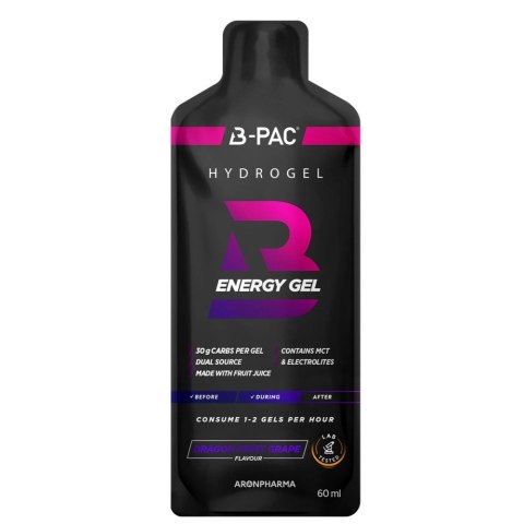 AronPharma B-PAC Energy Gel żel energetyczny z kofeiną Dragon Fruit 60ml