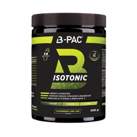 AronPharma B-PAC Isotonic suplement diety w formie proszku Czarny Bez 500g