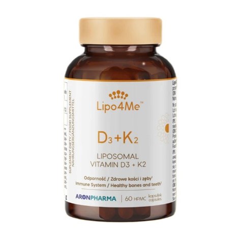 AronPharma Lipo4Me D3+K2 witamina D i K suplement diety 60 kapsułek