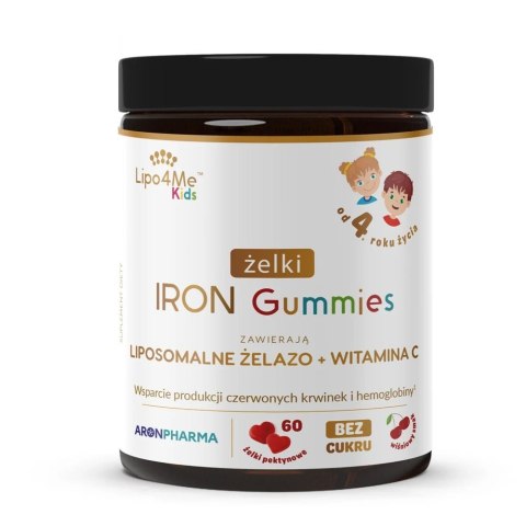 AronPharma Lipo4Me Kids Iron Gummies żelki z żelazem suplement diety 60szt
