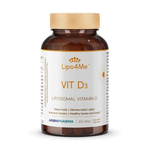 AronPharma Lipo4Me Vit. D liposomalna witamina D suplement diety 60 kapsułek