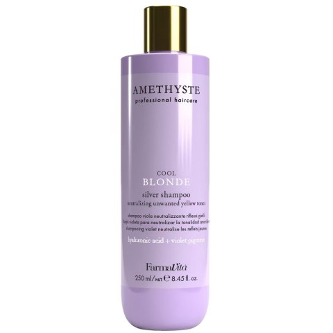 Farmavita Amethyste Cool Blonde szampon do włosów siwych i rozjaśnianych 250ml