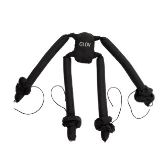 Glov CoolCurl Spider Set wałki do kręcenia włosów na zimno do włosów długiej i średniej długości Black 4szt
