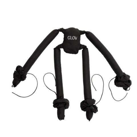 Glov CoolCurl Spider Set wałki do kręcenia włosów na zimno do włosów długiej i średniej długości Black 4szt