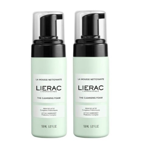 LIERAC The Cleansing Foam pianka oczyszczająca 2x150ml