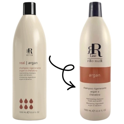 RR Line Argan Star Szampon regenerujący do włosów arganowy z keratyną 1000ml