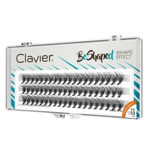 Clavier BeShaped jedwabne kępki rzęs skręt B 10D 13mm