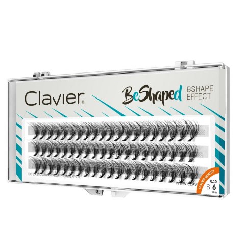Clavier BeShaped jedwabne kępki rzęs skręt B 10D 6mm