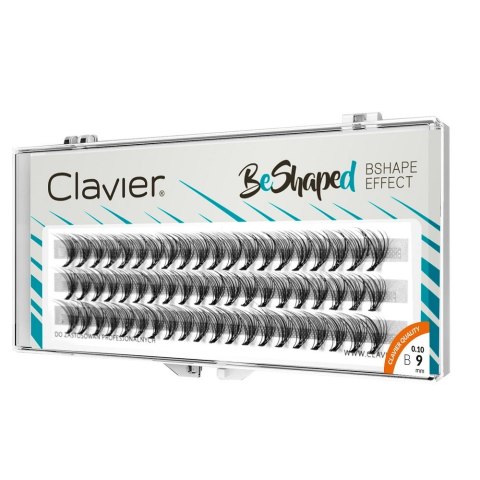 Clavier BeShaped jedwabne kępki rzęs skręt B 10D 9mm
