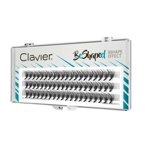 Clavier BeShaped jedwabne kępki rzęs skręt B 10D mix 8-10-12mm
