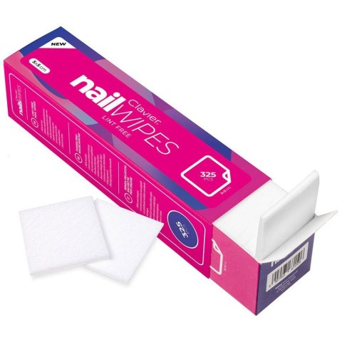Clavier Nail Wipes waciki do paznokci bezpyłowe 325szt.